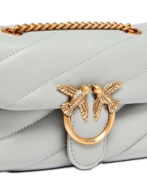 PINKO mini Love quilted shoulder bag - Grey