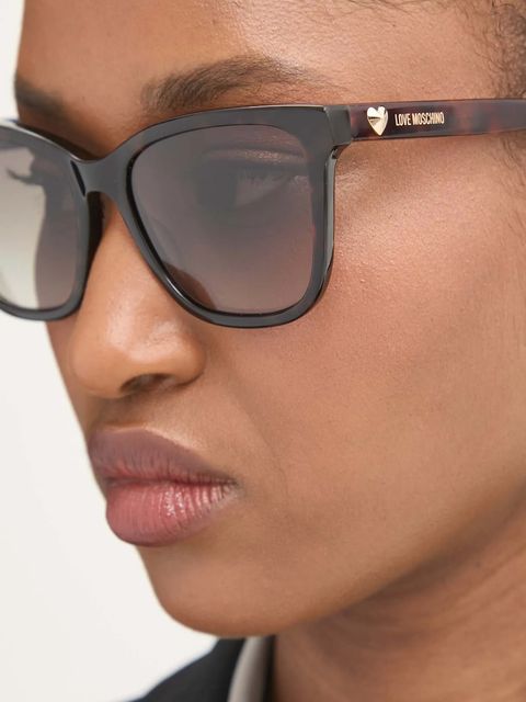 Love Moschino okulary przeciwsłoneczne damskie kolor brązowy MOL078/S - zdjęcie produktu nr 2