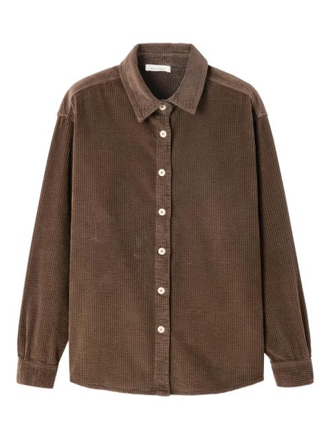American Vintage Padow button corduroy shirt - Brown - zdjęcie produktu nr 1