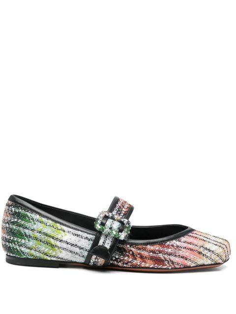 Missoni gradient woven ballerina shoes - Black - zdjęcie produktu nr 1