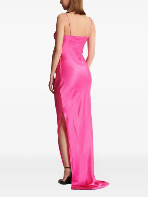 Balmain draped satin gown - Pink