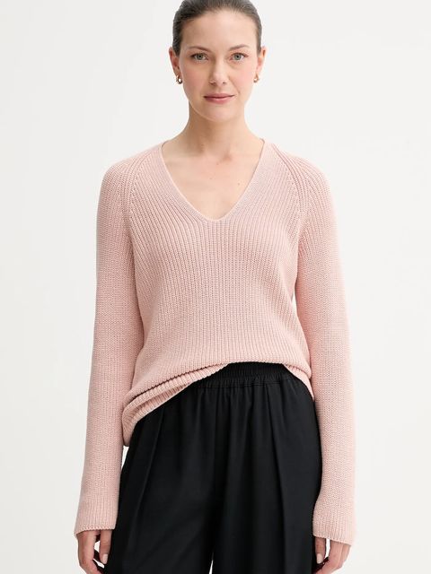 Marc O'Polo sweter bawełniany damski kolor różowy lekki 508605960097 - zdjęcie produktu nr 1