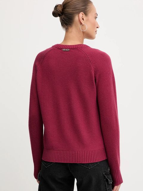 Silvian Heach kardigan z domieszką wełny MATHIS damski kolor czerwony GPA25234CD