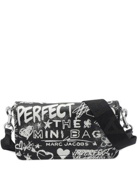 Marc Jacobs mini Punk Scribble leather crossbody bag - Black - zdjęcie produktu nr 1
