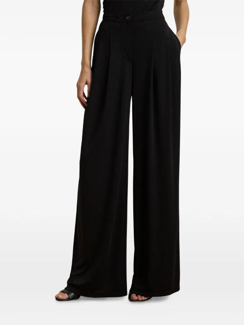 Lauren Ralph Lauren pleated wide-leg trousers - Black - zdjęcie produktu nr 1