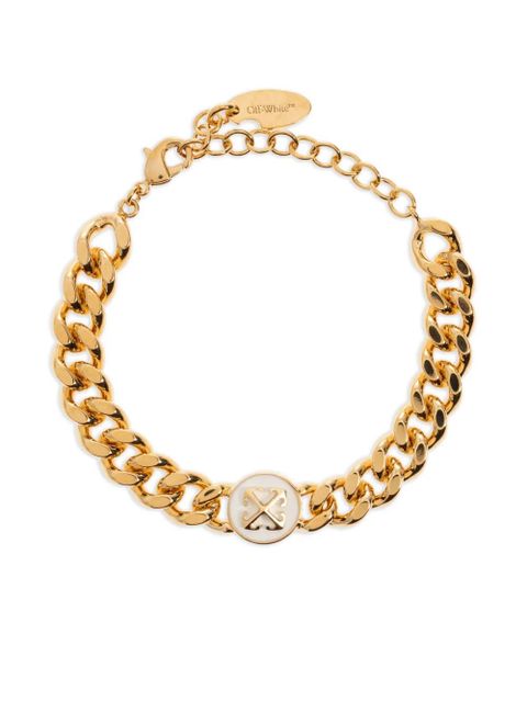 Off-White Arrows curb-chain bracelet - Gold - zdjęcie produktu nr 1