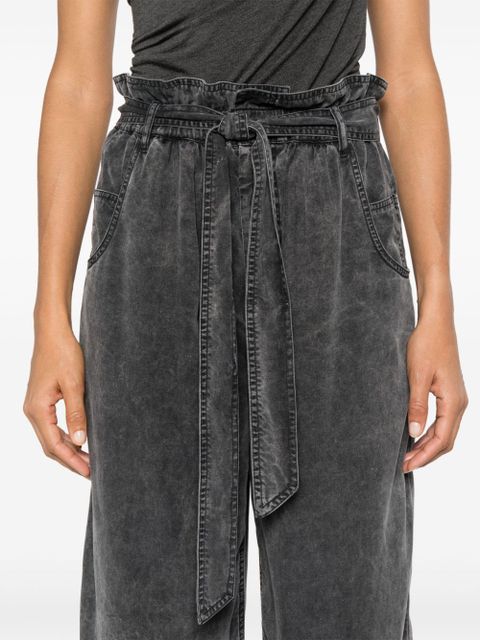 MARANT ÉTOILE Priana chambray trousers - Black