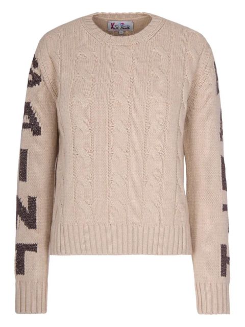 MC2 Saint Barth cable-knit sweater - Neutrals - zdjęcie produktu nr 1