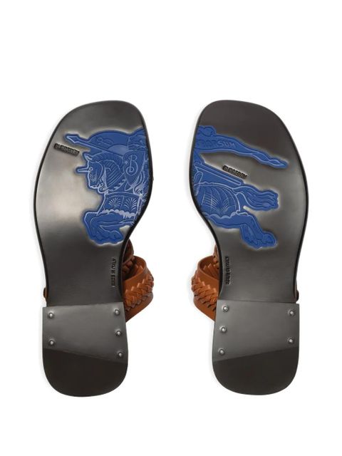 Burberry leather Baez sandals​ - Neutrals