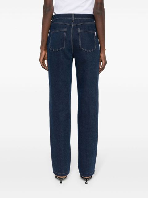 ROTATE BIRGER CHRISTENSEN straight-leg cotton-blend jeans - Blue