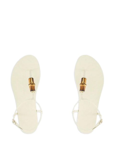 Gucci bamboo-detail sandals - White
