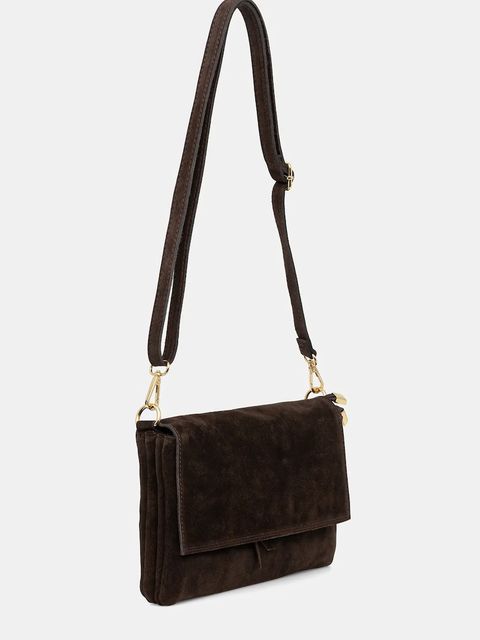 Answear.LAB torebka zamszowa kolor brązowy - zdjęcie produktu nr 2