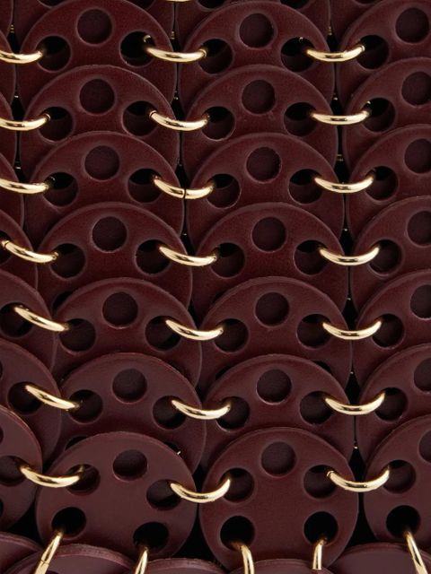 Rabanne Iconic Discs Moon Flip Shoulder Bag - Brown