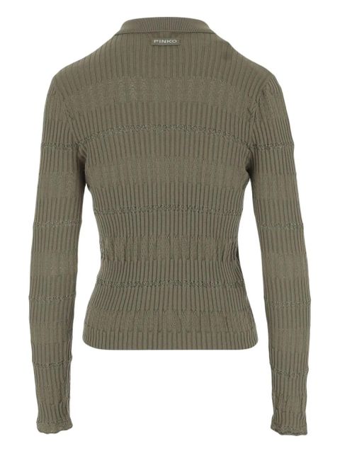 PINKO polo-collar top - Green - zdjęcie produktu nr 2