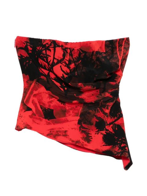 Alexander McQueen floral top - Red - zdjęcie produktu nr 1