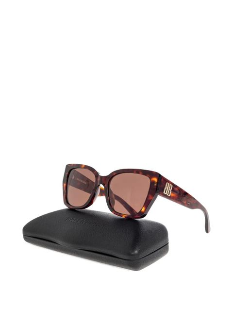 Balenciaga Eyewear tortoise logo sunglasses - Brown - zdjęcie produktu nr 1