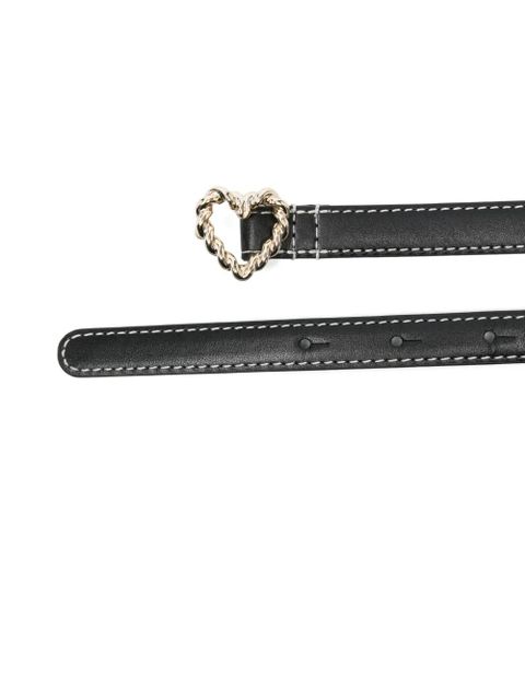Maje heart-buckle leather belt - Black - zdjęcie produktu nr 2