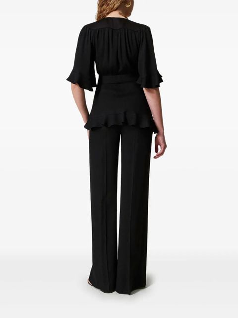 TWINSET flared trousers - Black