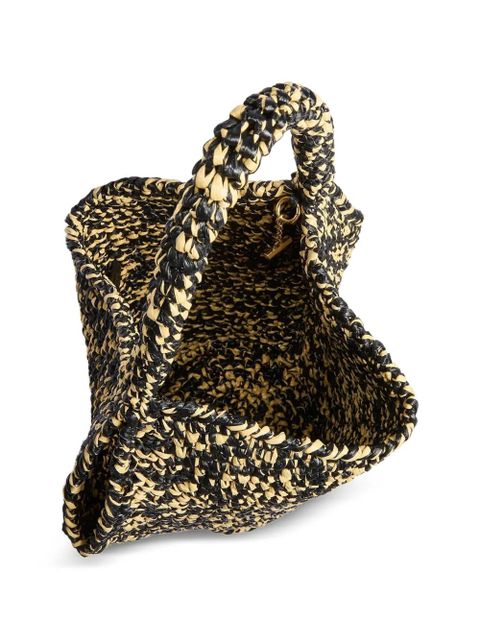 KHAITE logo-patch tote bag - Black