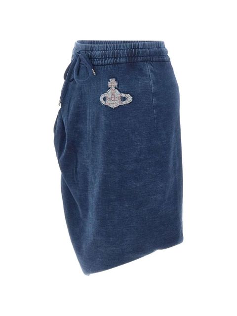 Vivienne Westwood Mini Side Panther skirt - Blue