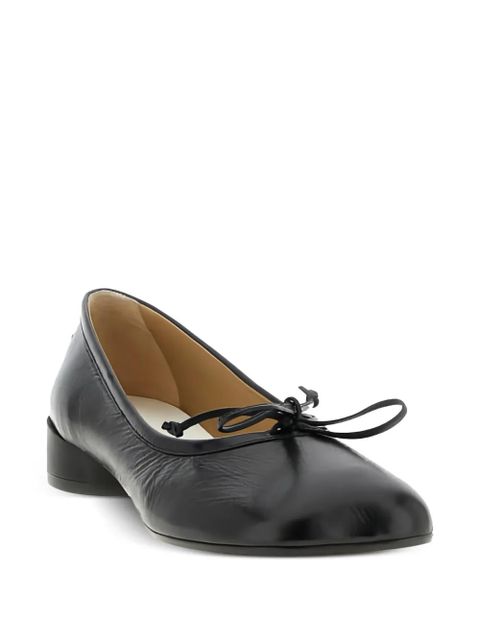 MM6 Maison Margiela single-stitch bow-detail pumps - Black - zdjęcie produktu nr 2