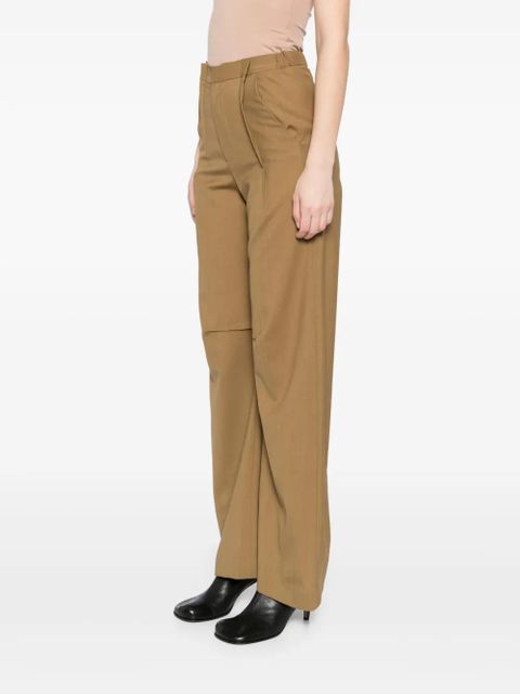 MM6 Maison Margiela pleat-detailing trousers - Brown