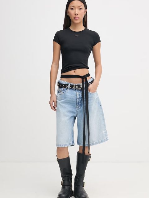 Diesel crop top damski bawełniany T-BUNNY-TAIL-S1 - zdjęcie produktu nr 1
