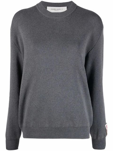 Golden Goose Dany ribbed crewneck sweater - Grey - zdjęcie produktu nr 1