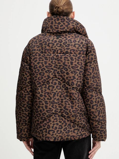 Guess kurtka MARTINA kolor brązowy zimowa W5BL47 W3702