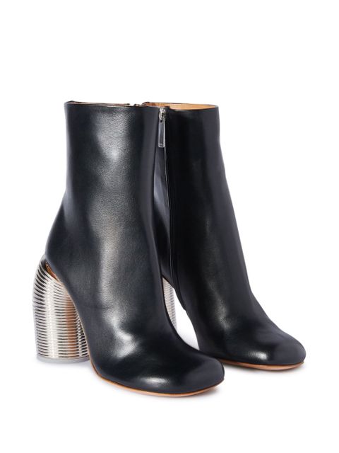 Off-White Spring leather ankle boots - Black - zdjęcie produktu nr 2