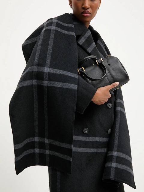 Answear.LAB płaszcz wełniany kolor granatowy