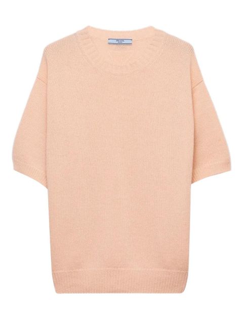 Prada short-sleeve crew-neck sweater - Pink - zdjęcie produktu nr 1