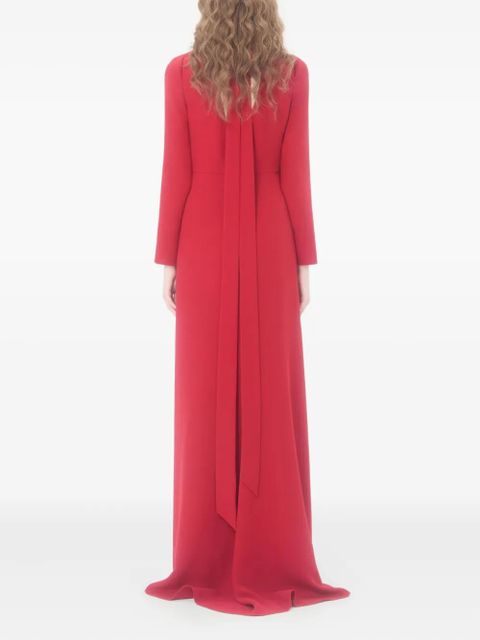 Valentino Garavani Cady Couture ruched maxi dress - Red