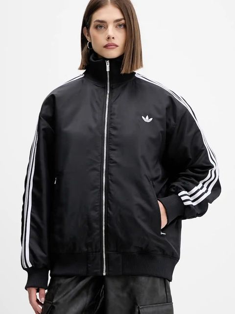 adidas Originals kurtka bomber Firebird kolor czarny zimowa JX2991 - zdjęcie produktu nr 2