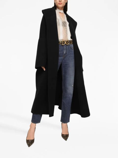 Dolce & Gabbana chantilly lace semi-sheer blouse - White