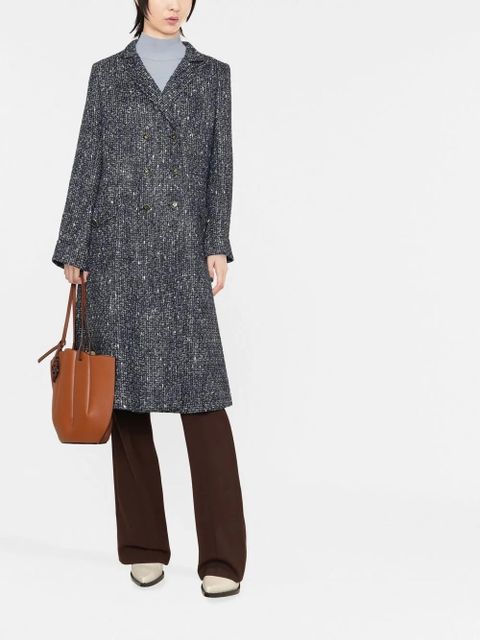 ETRO Pegaso-button tweed coat - Blue - zdjęcie produktu nr 2