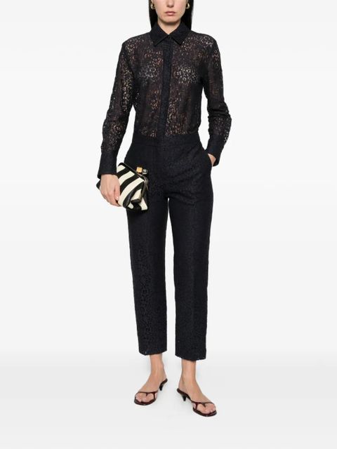Max Mara Corona lace straight-leg trousers - Blue - zdjęcie produktu nr 2