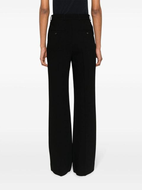 TOTEME wide-leg crepe trousers - Black