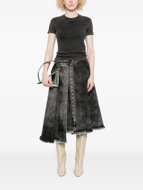 Off-White logo-embroidered T-shirt - Grey - zdjęcie produktu nr 2