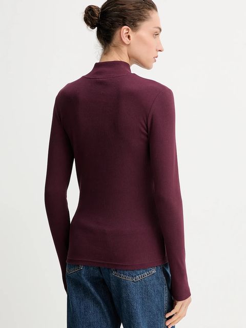 G-Star longsleeve 0 kolor bordowy z półgolfem D26905.E136 - zdjęcie produktu nr 2