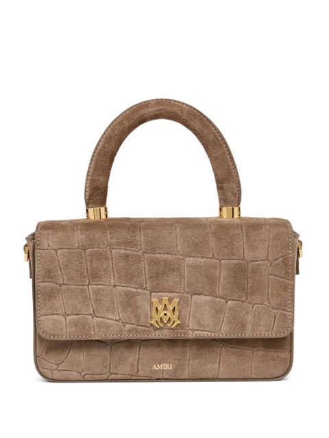 AMIRI croc-effect suede cross body bag - Neutrals - zdjęcie produktu nr 1