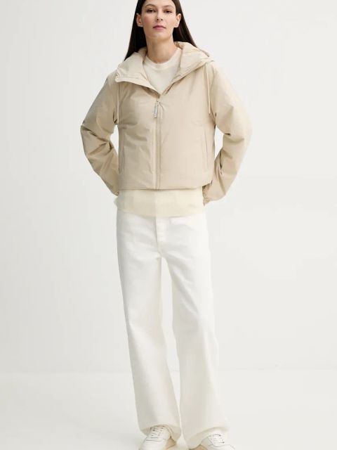 Rains kurtka Lohja Short Insulated Jacket W3T1 kolor beżowy przejściowa 15780