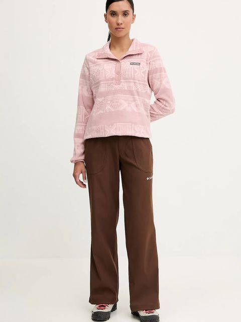 Columbia bluza outdoorowa Benton Springs damska kolor różowy wzorzysta 2085611 - zdjęcie produktu nr 2