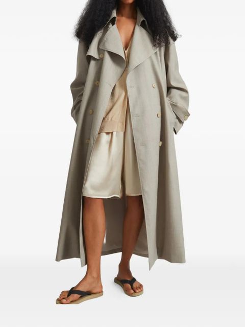The Frankie Shop double-breasted belted coat - Neutrals - zdjęcie produktu nr 2