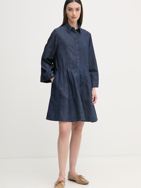 United Colors of Benetton sukienka jeansowa - zdjęcie produktu nr 1