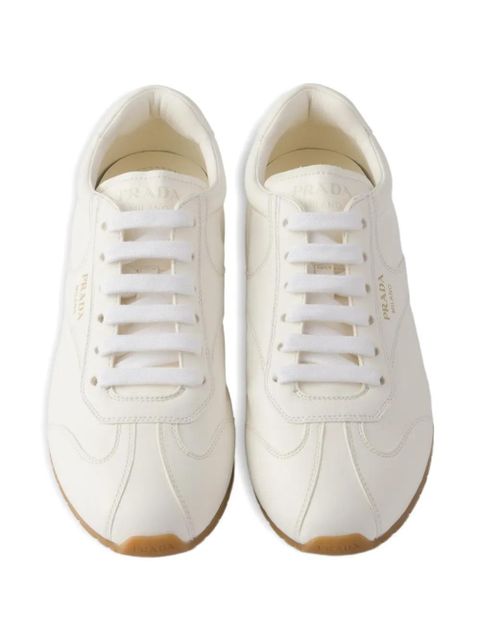 Prada leather lace-up sneakers - White - zdjęcie produktu nr 2