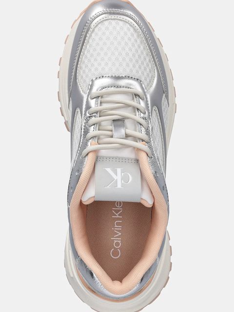 Calvin Klein sneakersy HIKE RUNNER LACE UP MESH MIX MET damskie kolor biały YW0YW02063