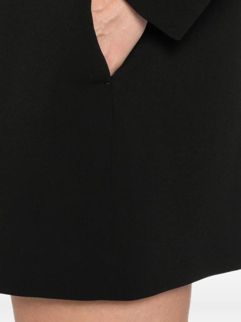 Max Mara high-neck long-sleeve dress - Black