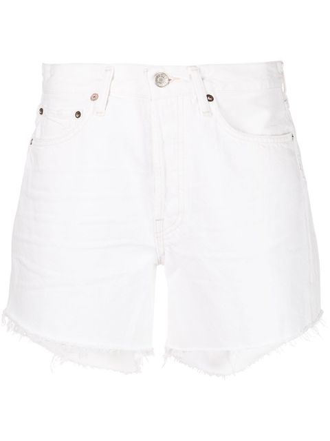 AGOLDE Parker high-waisted denim shorts - White - zdjęcie produktu nr 1
