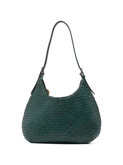 DRAGON DIFFUSION Luna Mezza woven top-handle tote bag - Green - zdjęcie produktu nr 1